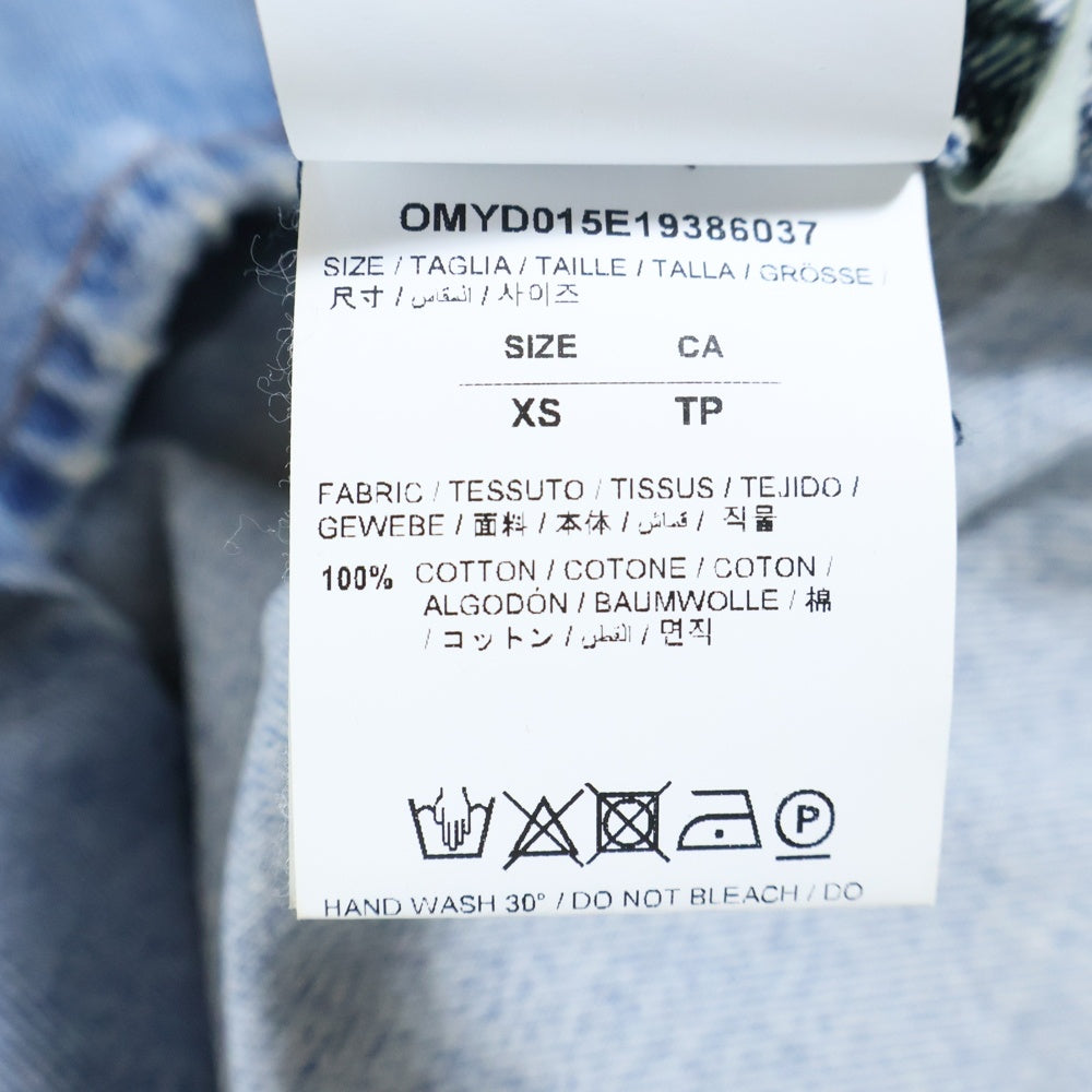 OFF-WHITE(オフホワイト) 19AW Spray Denim Jacket スプレーロゴ デニムジャケット インディゴ OMYD015E19386037