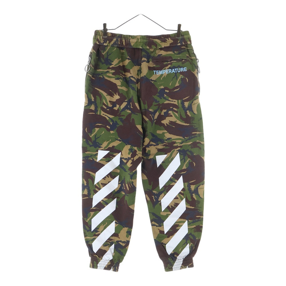 OFF-WHITE(オフホワイト) 18SS Camouflage Sweatpants カモフラージュ 迷彩スウェットパンツ カーキ OMCH007S18600022