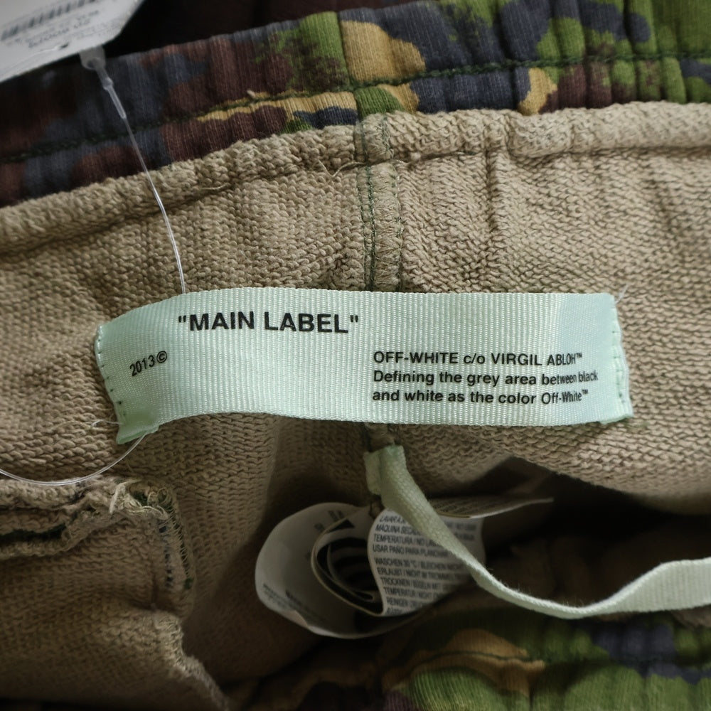 OFF-WHITE(オフホワイト) 18SS Camouflage Sweatpants カモフラージュ 迷彩スウェットパンツ カーキ OMCH007S18600022