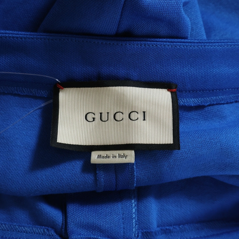 GUCCI(グッチ) Embroidery Jersey Pants ロゴ刺繍 ジャージーパンツ ブルー 473357 X5S58