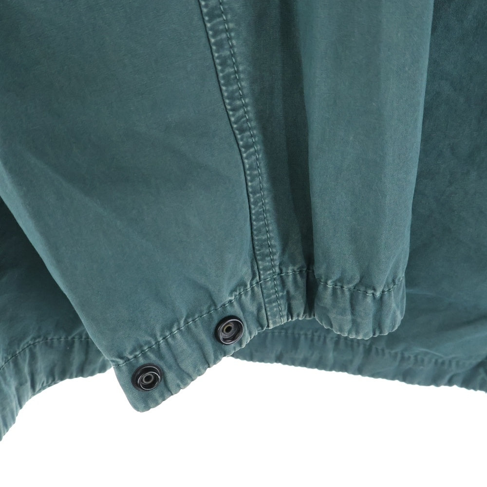 STONE ISLAND(ストーンアイランド) Overshirt ロゴワッペン ウォッシュド加工 長袖シャツ グリーン 7815115WN