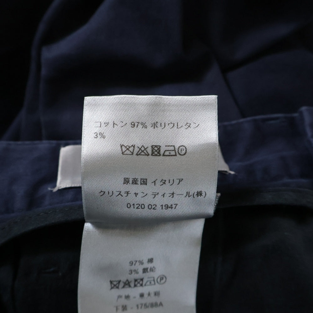 DIOR ディオール 17AW Bee刺繍 ストレートパンツ ネイビー 763C163B3865 DIOR(ディオール) 17AW Bee刺繍 ストレートパンツ ネイビー