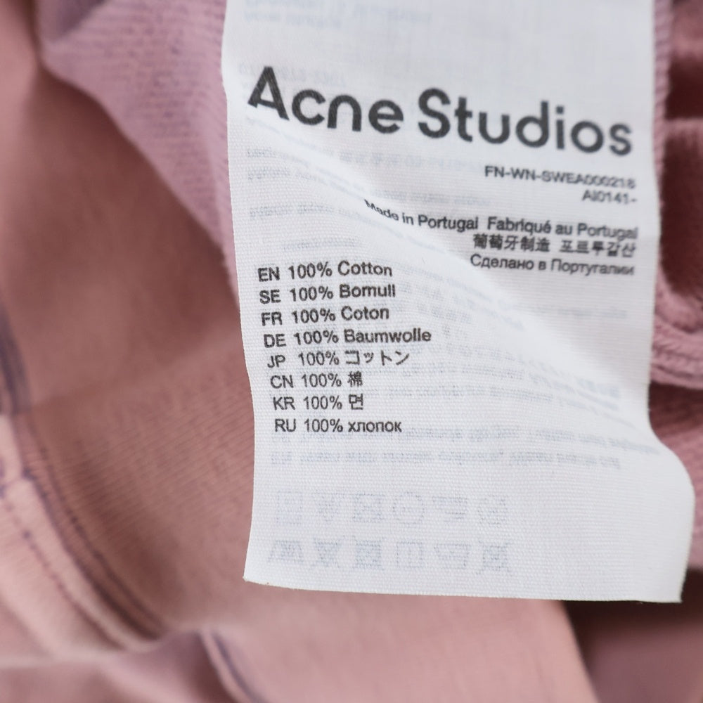 Acne Studios(アクネ ストゥディオズ) Sweatshirt クルーネックスウェットトレーナー ピンク AI0141-