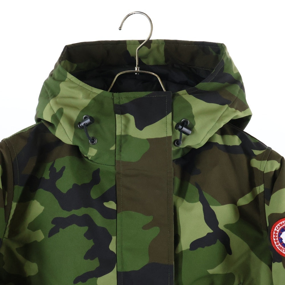 CANADA GOOSE(カナダグース) CANMORE PARKA キャンモアパーカー ロゴワッペン カモフラージュ 迷彩 ダウンジャケット カーキ 5807L