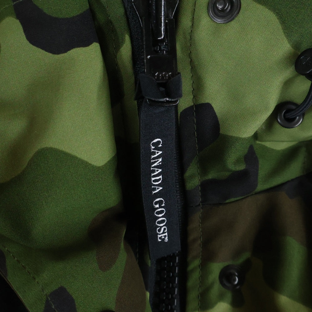 CANADA GOOSE(カナダグース) CANMORE PARKA キャンモアパーカー ロゴワッペン カモフラージュ 迷彩 ダウンジャケット カーキ 5807L