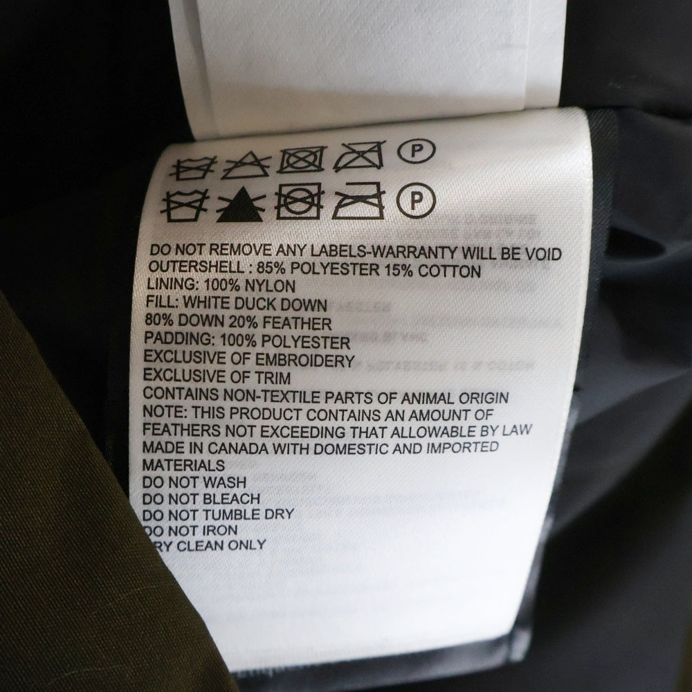 CANADA GOOSE(カナダグース) CANMORE PARKA キャンモアパーカー ロゴワッペン カモフラージュ 迷彩 ダウンジャケット カーキ 5807L