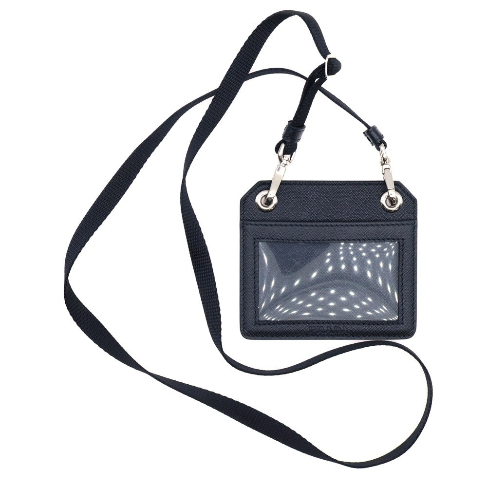 PRADA(プラダ) Saffiano Leather ID Case サフィアーノ レザーIDケース ブラック 1MC044