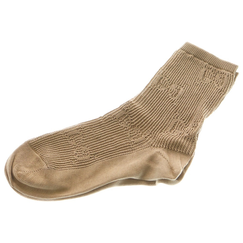 GUCCI(グッチ) Socks GG総柄 ニットソックス 靴下 ベージュ