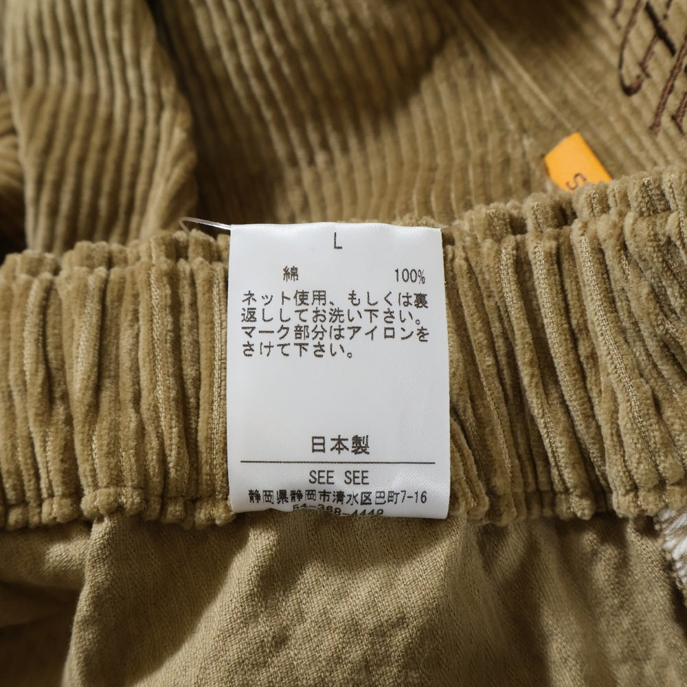 SEE SEE(シーシー) ×eye_C Corduroy Tapered Pants アイシー コーデュロイパンツ ベージュ