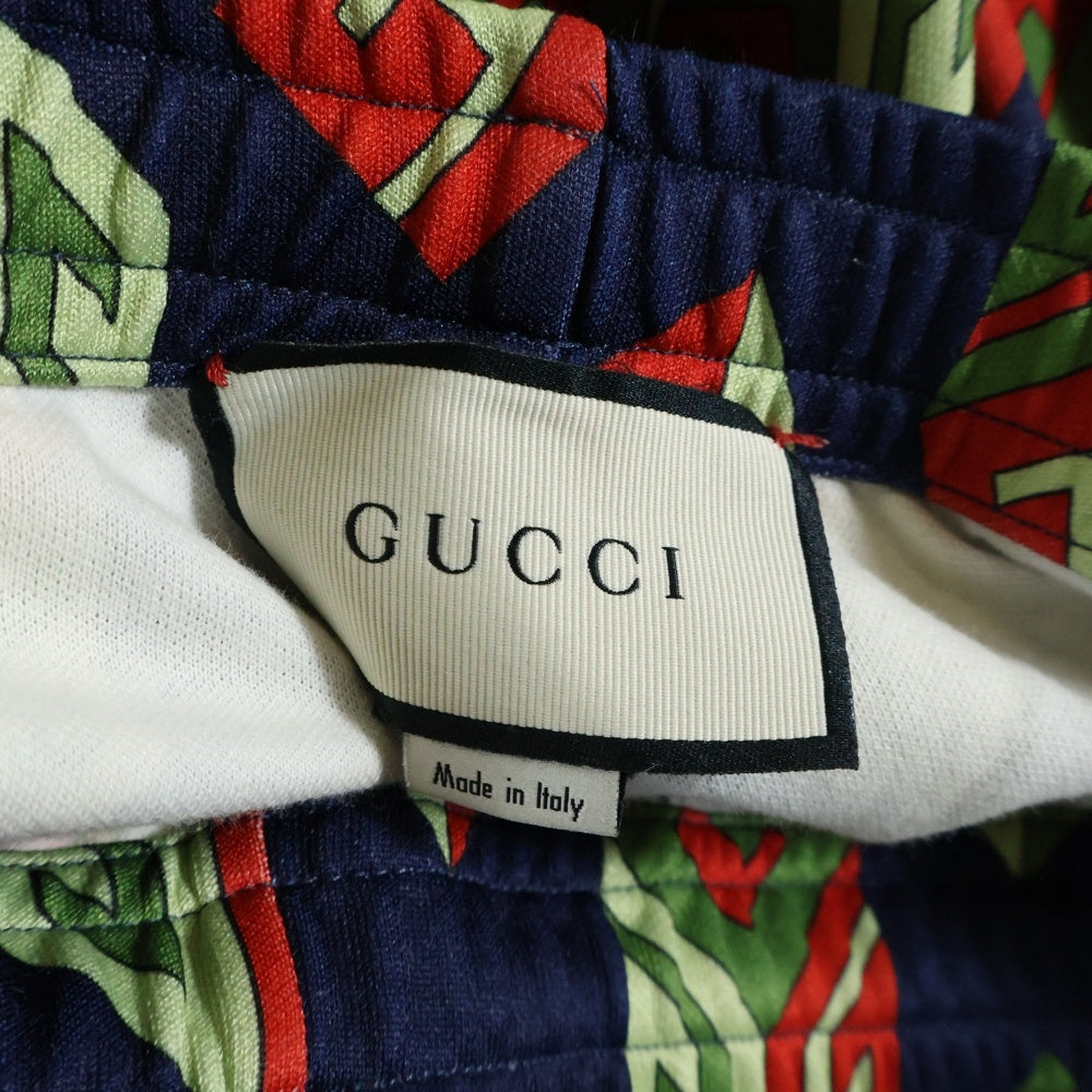 GUCCI(グッチ) GG Wallpaper Track Pants 総柄トラックパンツ ネイビー 475361 X5U15