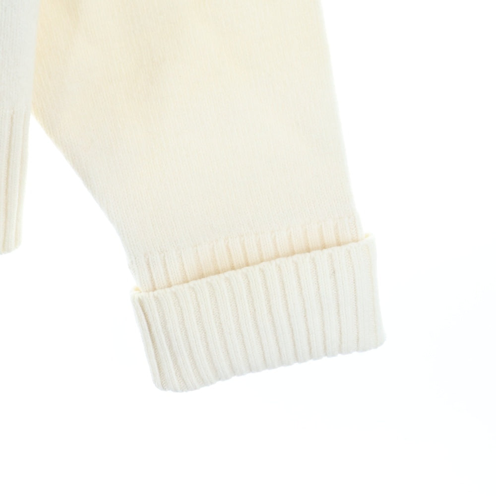 AMI Alexandre Mattiussi(アミアレクサンドルマテュッシ) Knit Cardigan ハートロゴ ウールニットカーディガン アイボリー H21K303.018