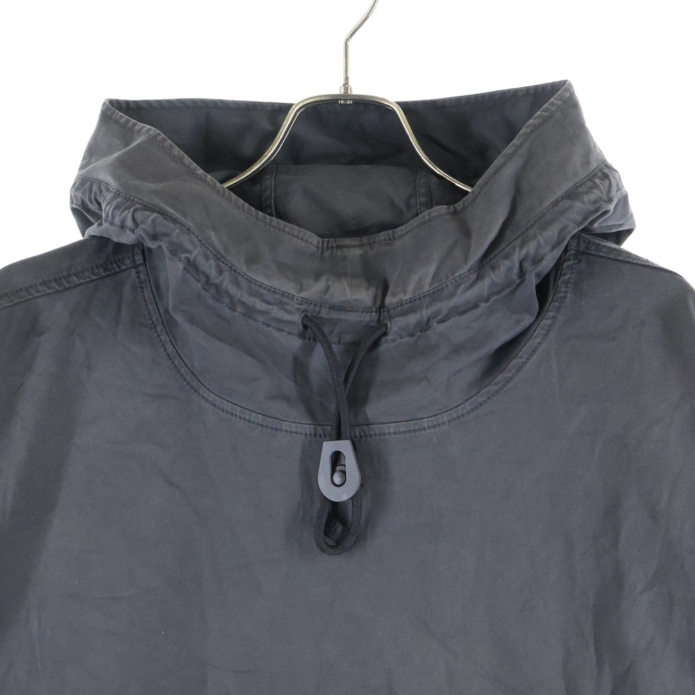 STONE ISLAND(ストーンアイランド) Anorak Shirt ロゴワッペン フェード加工 プルオーバーアノラックシャツ グレー 771510710