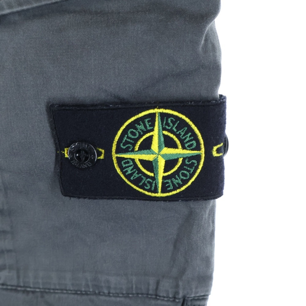 STONE ISLAND(ストーンアイランド) Cargo Pants ロゴワッペン フェード加工カーゴパンツ グレー 741531309