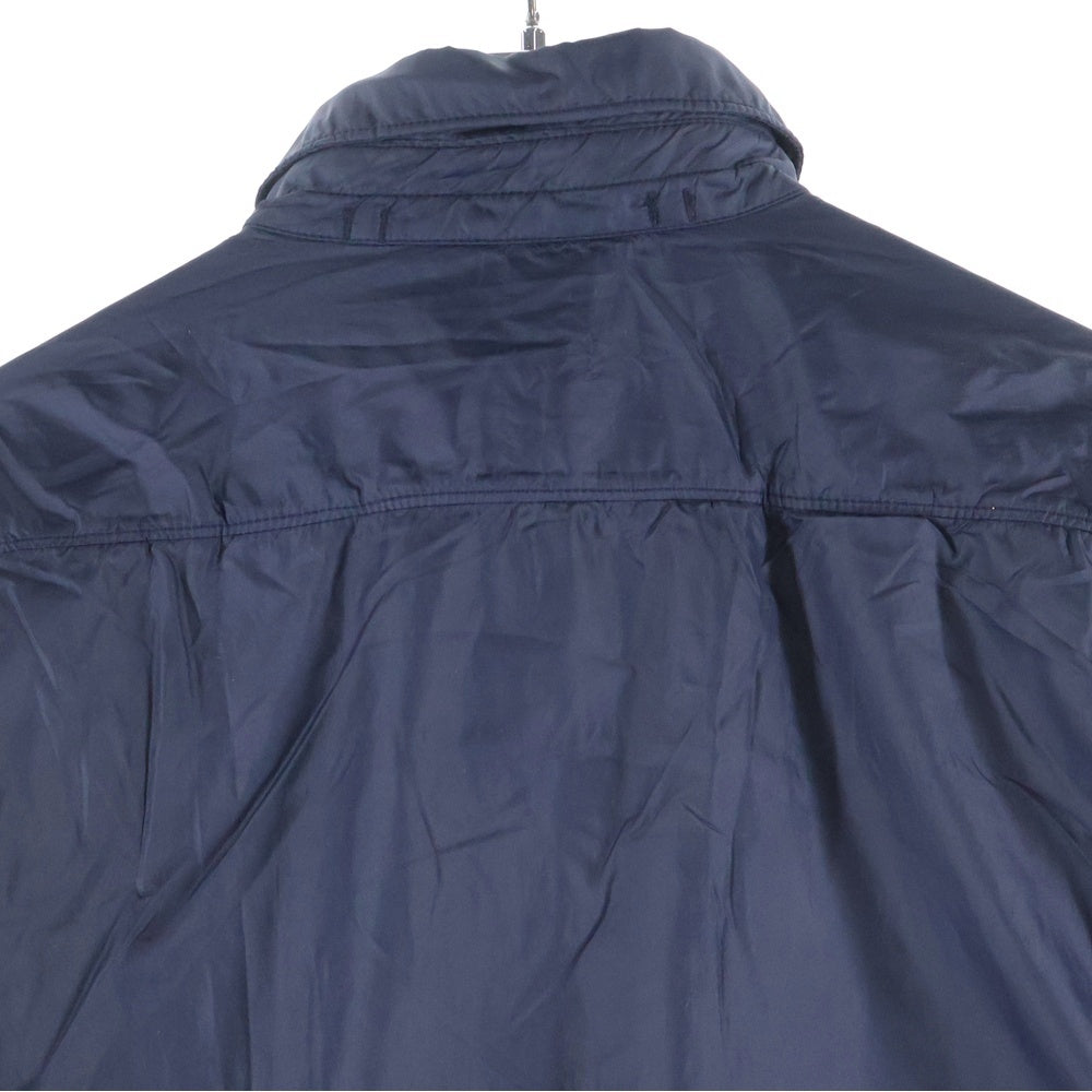 STONE ISLAND(ストーンアイランド) Nylon Buttoned Up Shirt ロゴワッペン ナイロンシャツジャケット ネイビー 57151F311