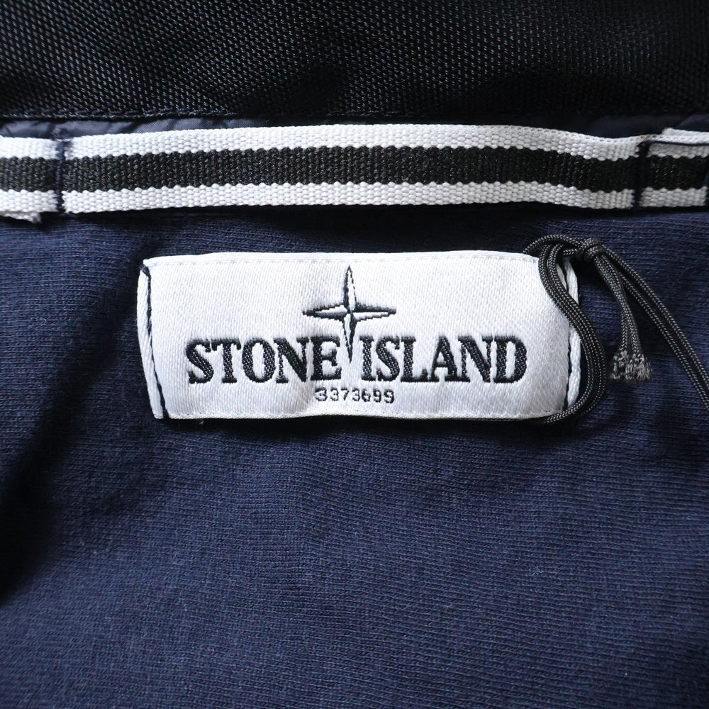 STONE ISLAND(ストーンアイランド) Nylon Buttoned Up Shirt ロゴワッペン ナイロンシャツジャケット ネイビー 57151F311