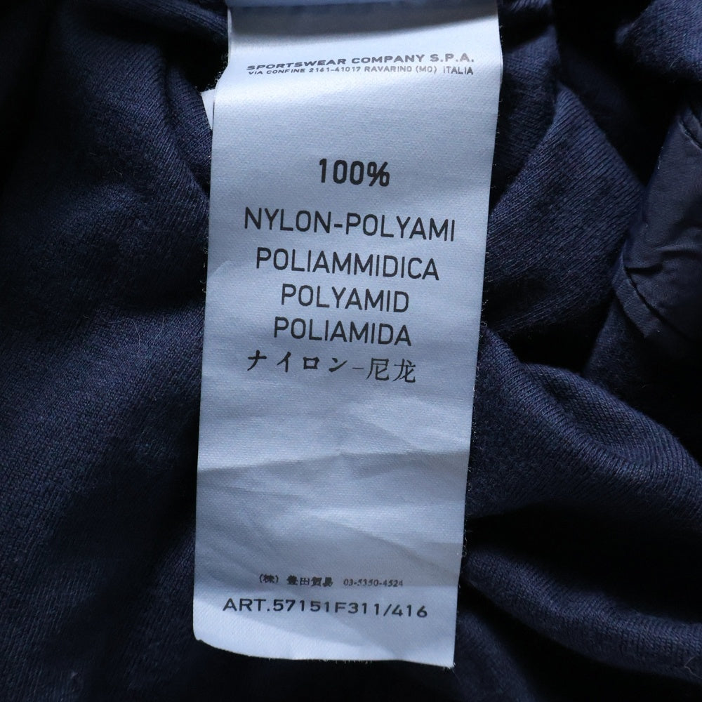 STONE ISLAND(ストーンアイランド) Nylon Buttoned Up Shirt ロゴワッペン ナイロンシャツジャケット ネイビー 57151F311