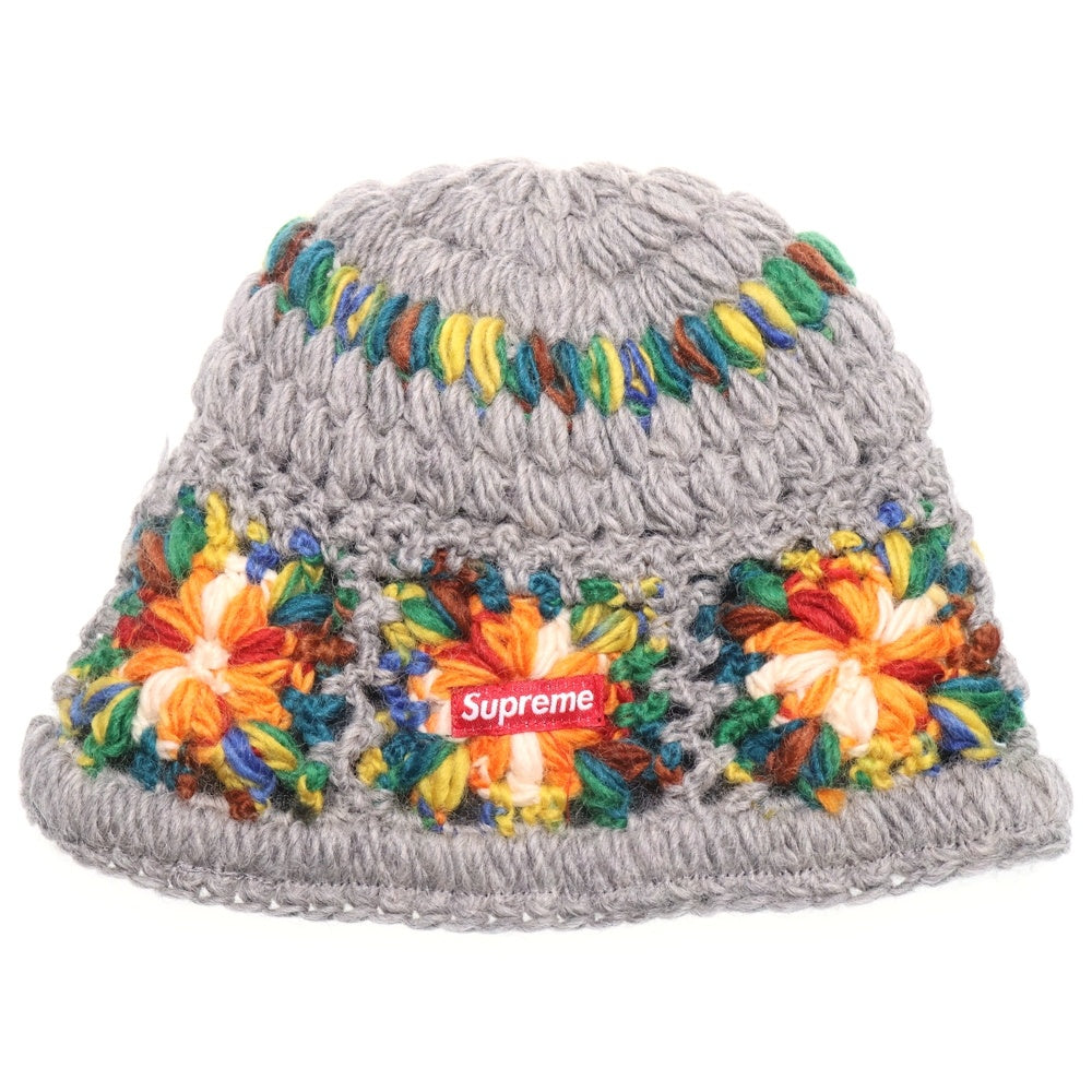 SUPREME(シュプリーム) 25SS Crochet Beanie クロシェ ビーニー ニット帽 グレー