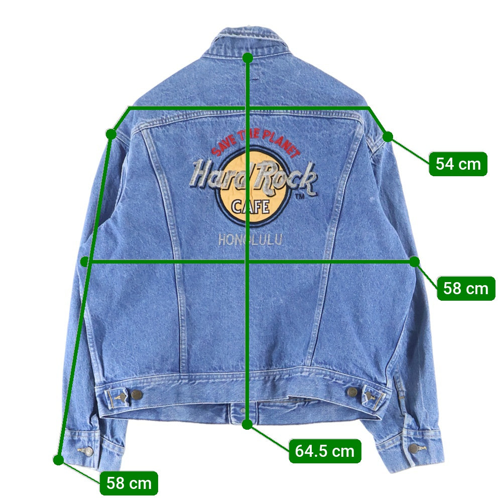 LEE(リー) ×HARD ROCK CAFE HONOLULU ×ハードロックカフェ ホノルル デニムジャケット インディゴ PATD-153438