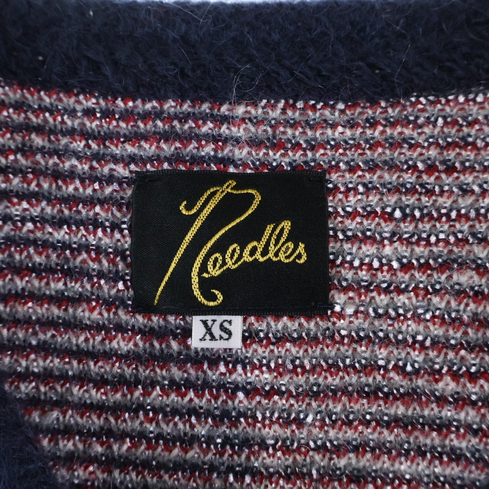 Needles(ニードルス) 22AW MOHIAR PAPILLON CARDIGAN モヘア パピヨン カーディガン グレー LQ275
