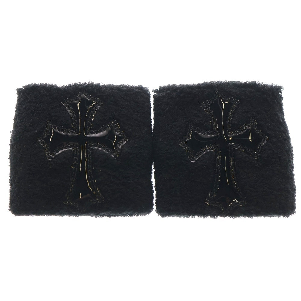 CHROME HEARTS(クロムハーツ) SWEATBAND WRIST クロスパッチリストバンド ブラック