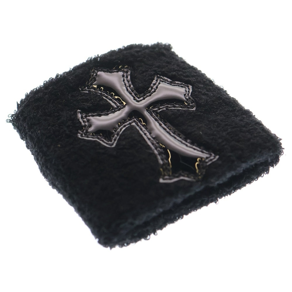 CHROME HEARTS(クロムハーツ) SWEATBAND WRIST クロスパッチリストバンド ブラック