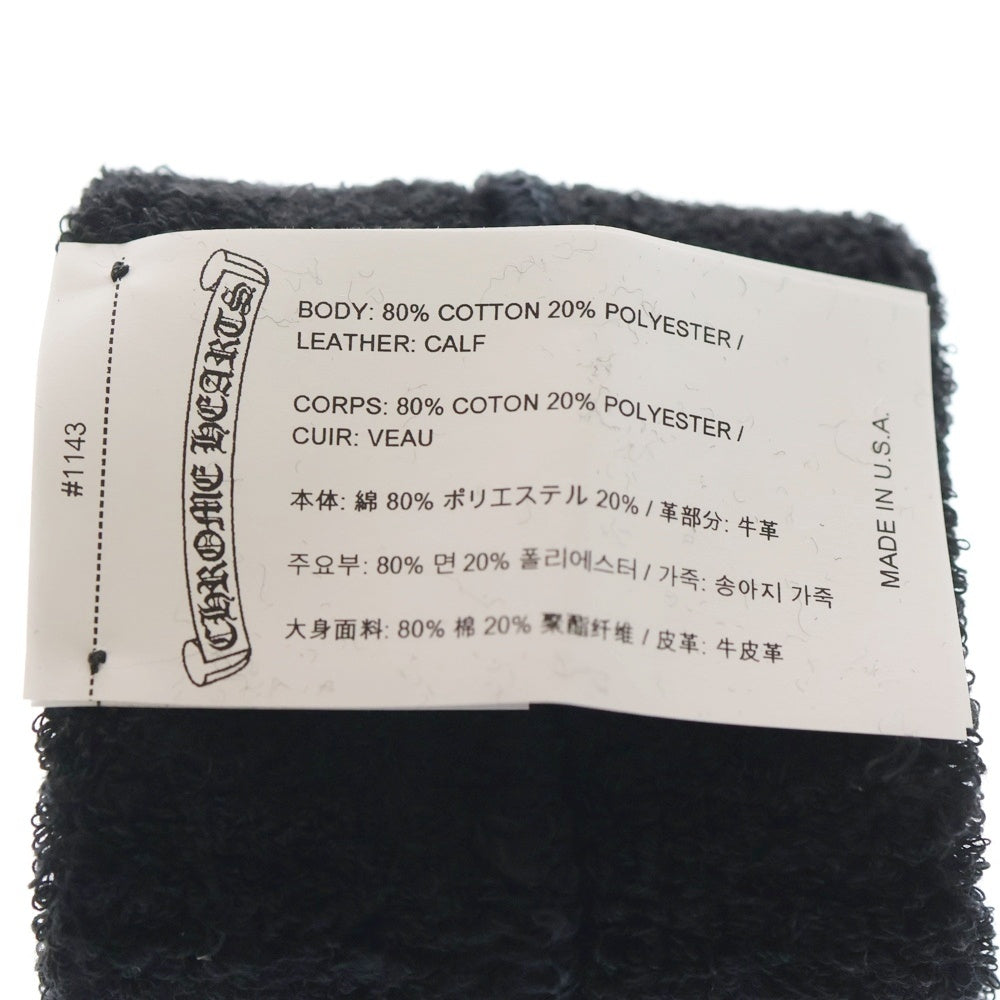 CHROME HEARTS(クロムハーツ) SWEATBAND WRIST クロスパッチリストバンド ブラック