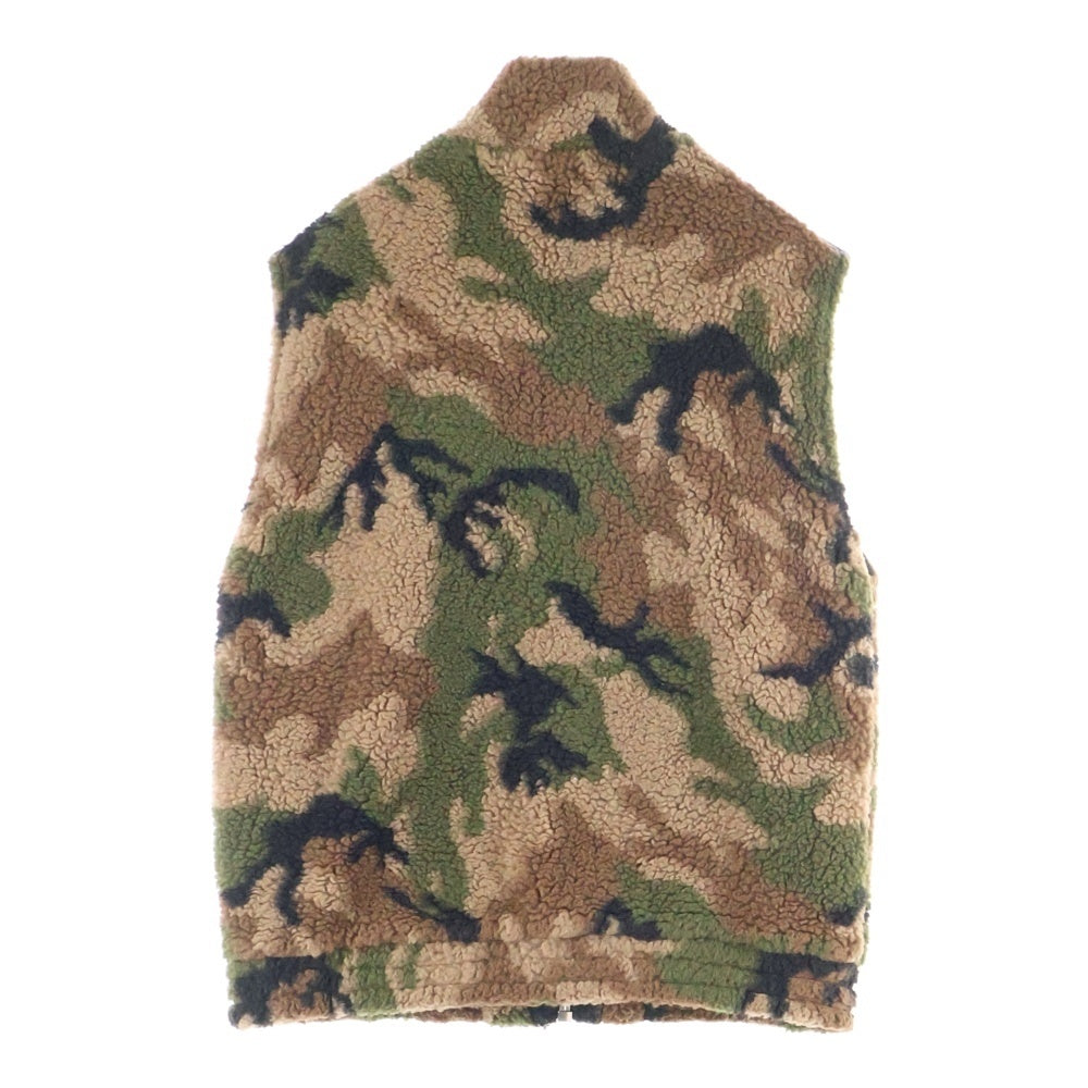 CELINE(セリーヌ) CAMO FLEECE VEST カモ フリース ベスト ブラウン/グリーン 2Y306893L