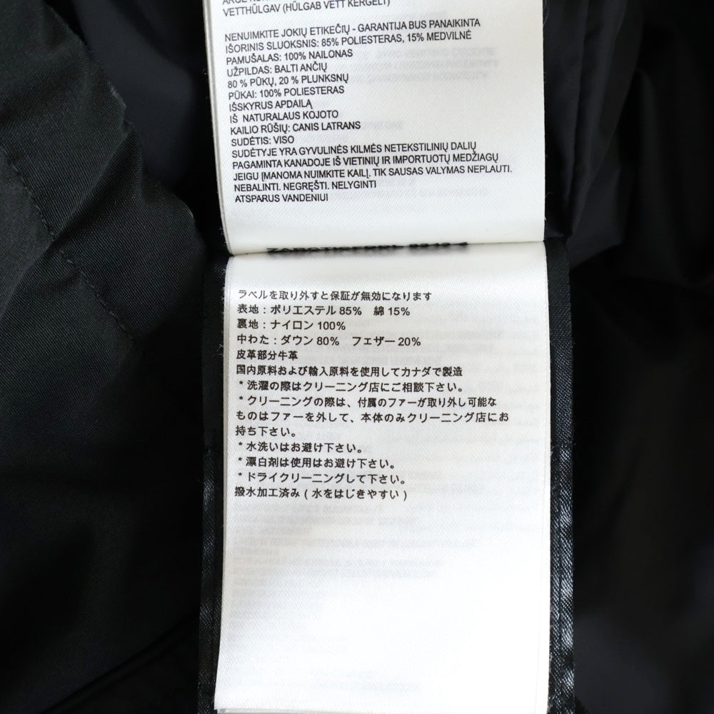 CANADA GOOSE(カナダグース) LORETTA JACKET ロレッタ ファー ダウンジャケット ブラック レディース 2090L