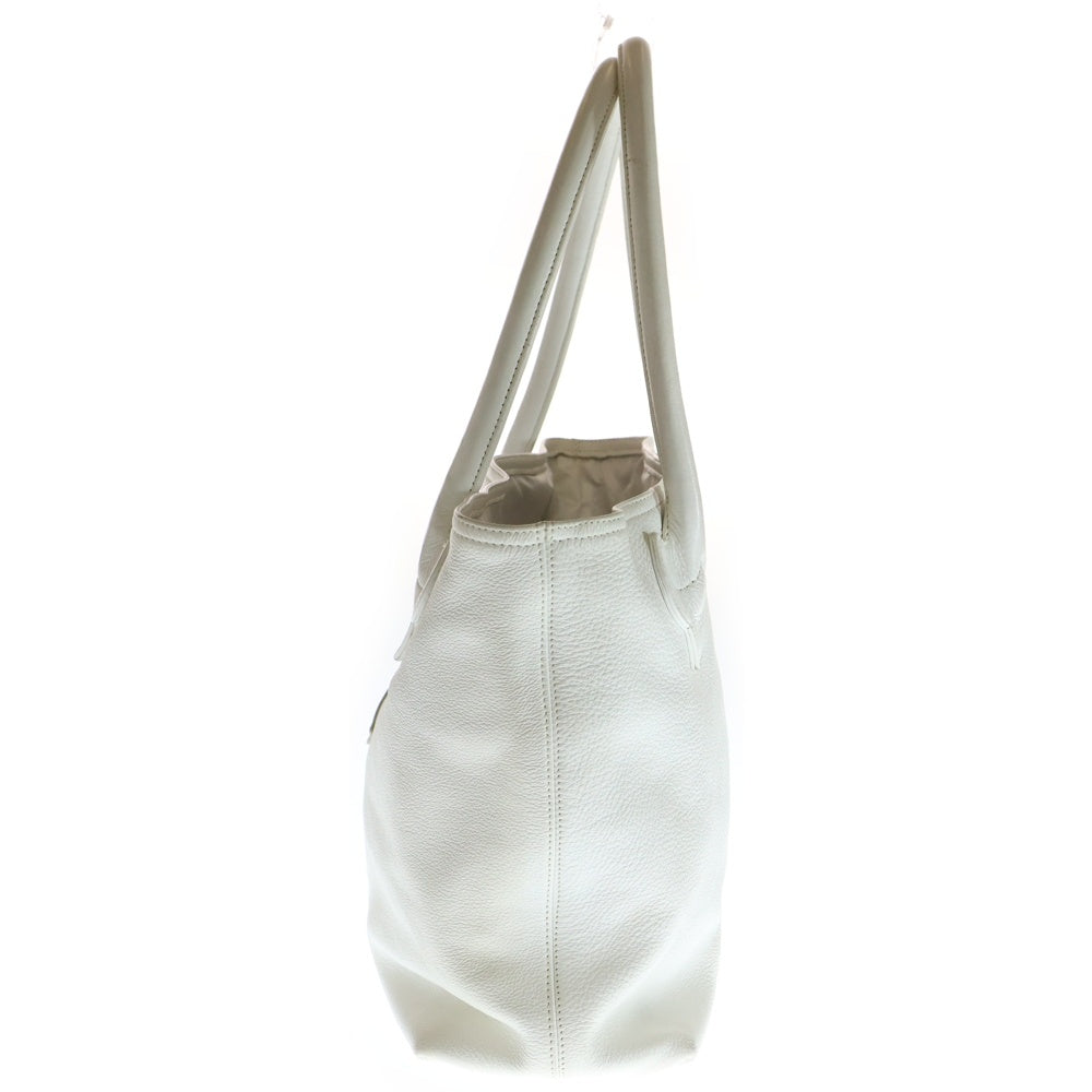 CHROME HEARTS(クロムハーツ) FS TOTE FSトート タイニーCHクロス装飾クロスパッチ付き レザートートバッグ ホワイト