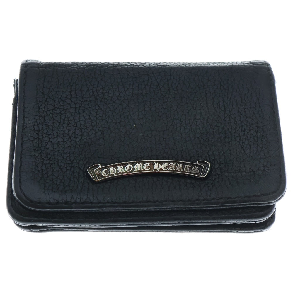 CHROME HEARTS(クロムハーツ) CRD CSE3PKTWDV1 アーチロゴプレート3ポケットレザーカードケース レディース