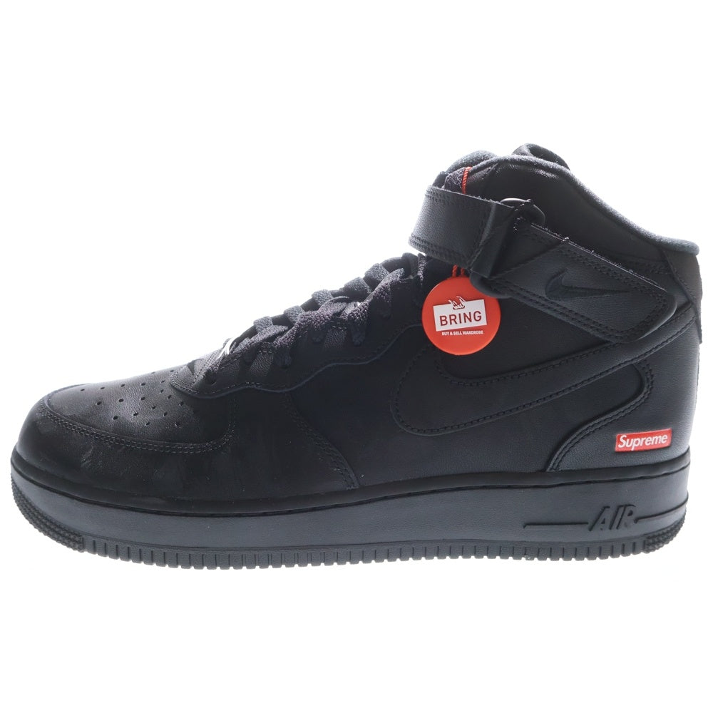 NIKE(ナイキ) ×Supreme AIR FORCE1 MID SP シュプリーム エアフォース1 ミッドカットスニーカー ブラック US11/29cm FZ8784-001