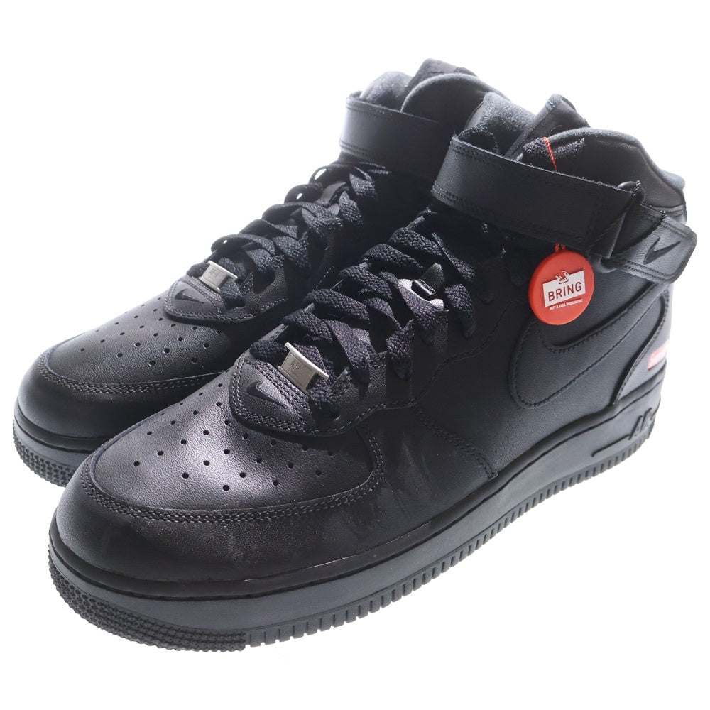 NIKE(ナイキ) ×Supreme AIR FORCE1 MID SP シュプリーム エアフォース1 ミッドカットスニーカー ブラック US11/29cm FZ8784-001