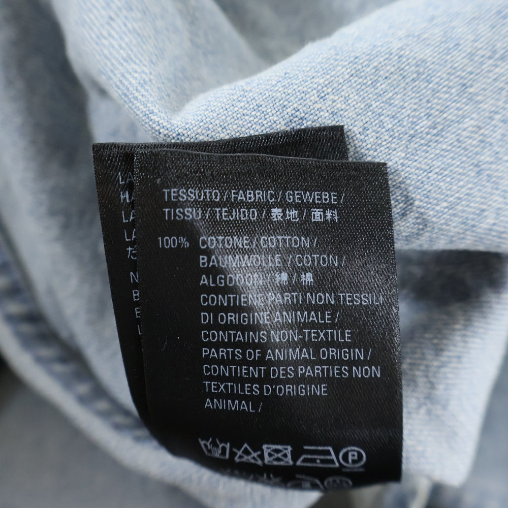 BALENCIAGA(バレンシアガ) 19SS Back Logo Denim Shirt バックロゴオーバーサイズデニムシャツ インディゴ 557578 TYE24