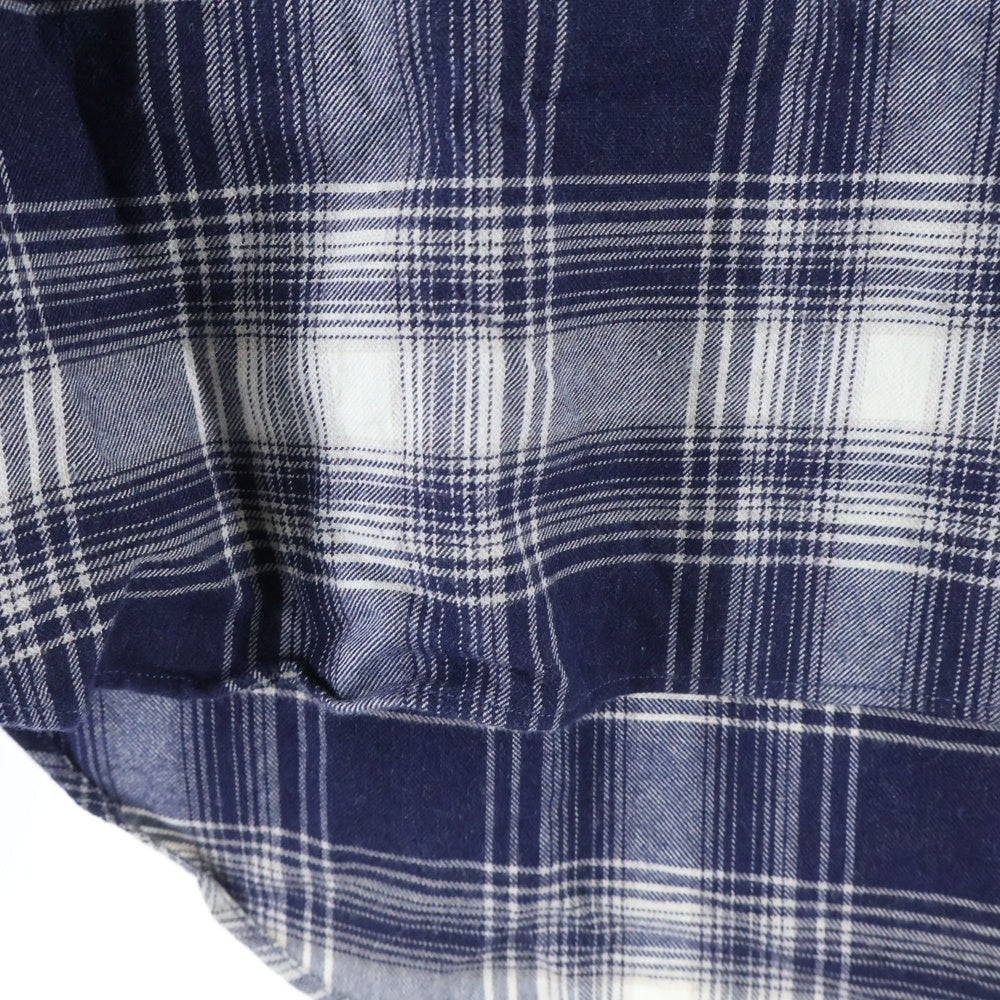 DIOR(ディオール) フロントサドルポケット付き チャック長袖シャツ ネイビー 013C523A4746