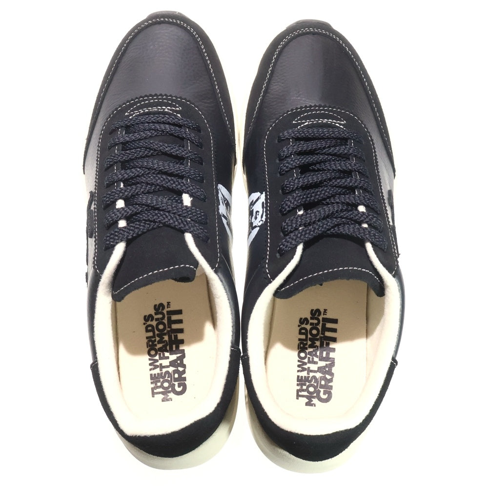 Sangacio(サンガッチョ) BLOW BRANDALISED バンクシーグラフィティフォト ローカットスニーカー ブラック