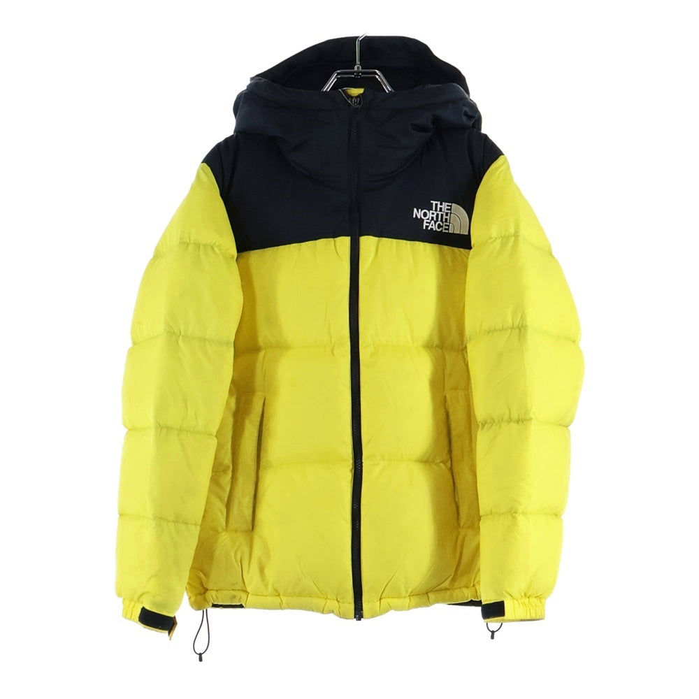 THE NORTH FACE(ザノースフェイス) Nuptse Hoodie ヌプシ フーディ ダウンジャケット ブラック/イエロー