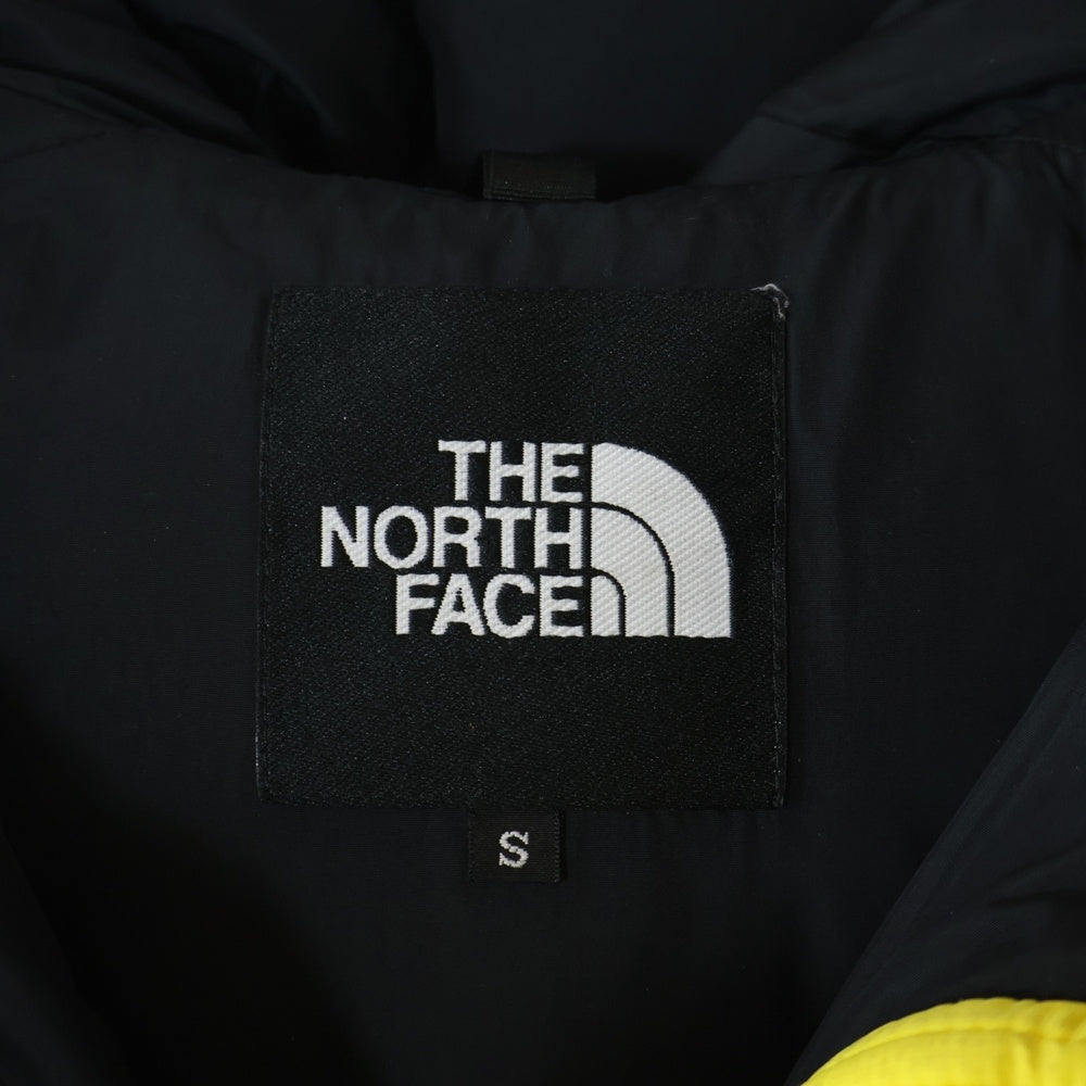 THE NORTH FACE(ザノースフェイス) Nuptse Hoodie ヌプシ フーディ ダウンジャケット ブラック/イエロー