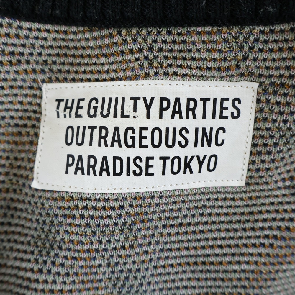 WACKO MARIA(ワコマリア) TIM LEHI JACQUARD CARDIGAN ティムリーハイ ジャガードカーディガン ブラウン