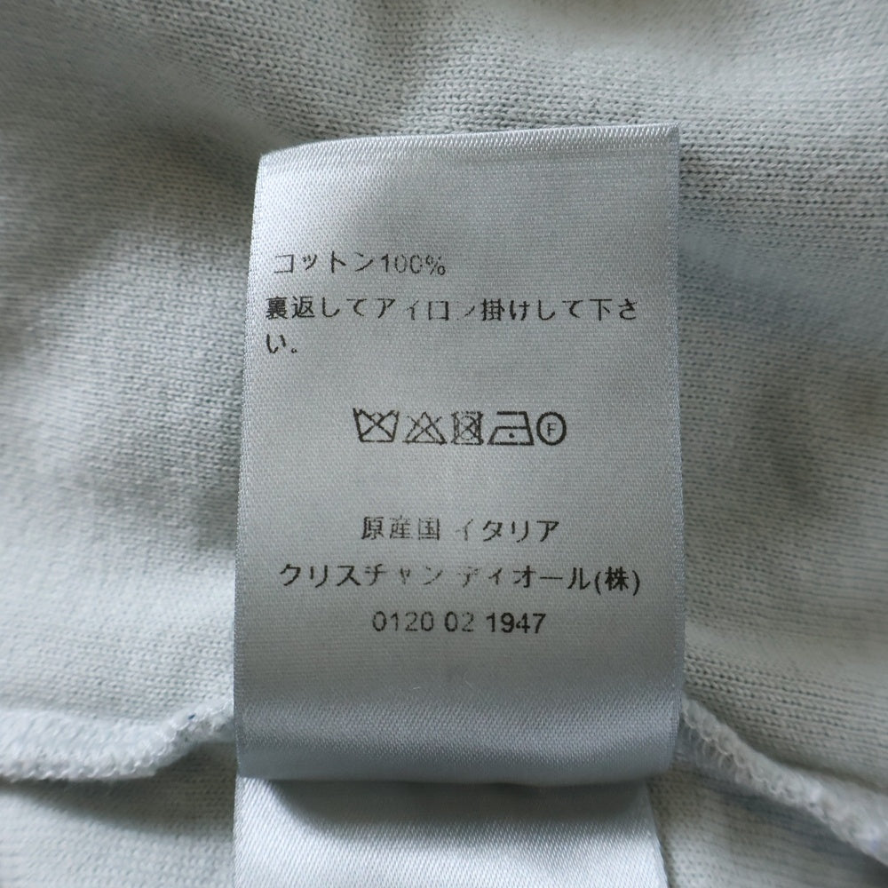 DIOR(ディオール) ロゴプリントタオル生地コットン半袖Tシャツ カットソー ブルー 393J696G0858