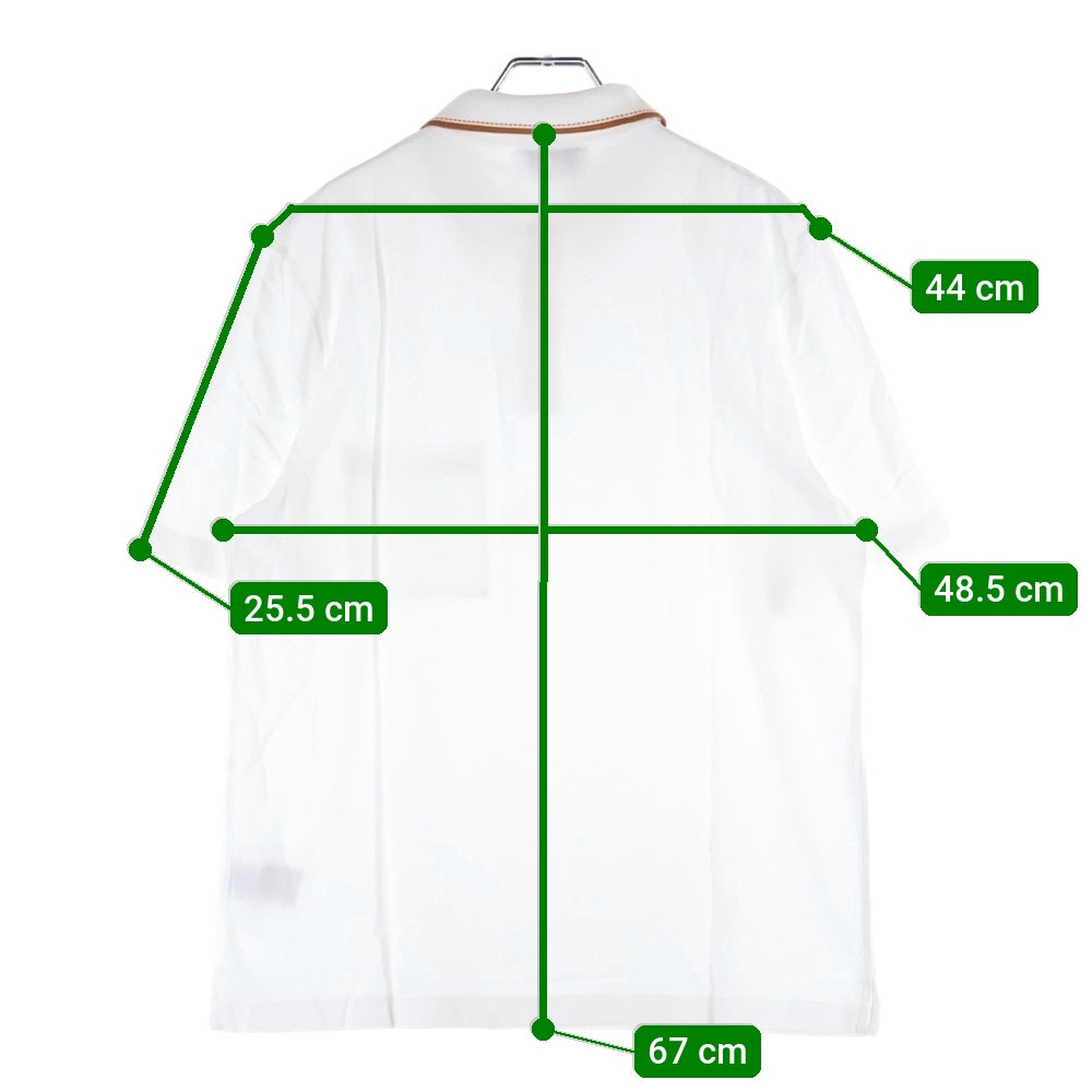 HERMES(エルメス) Piqures Sellier Polo Shirt ピクレス セリエ ポロシャツ ホワイト