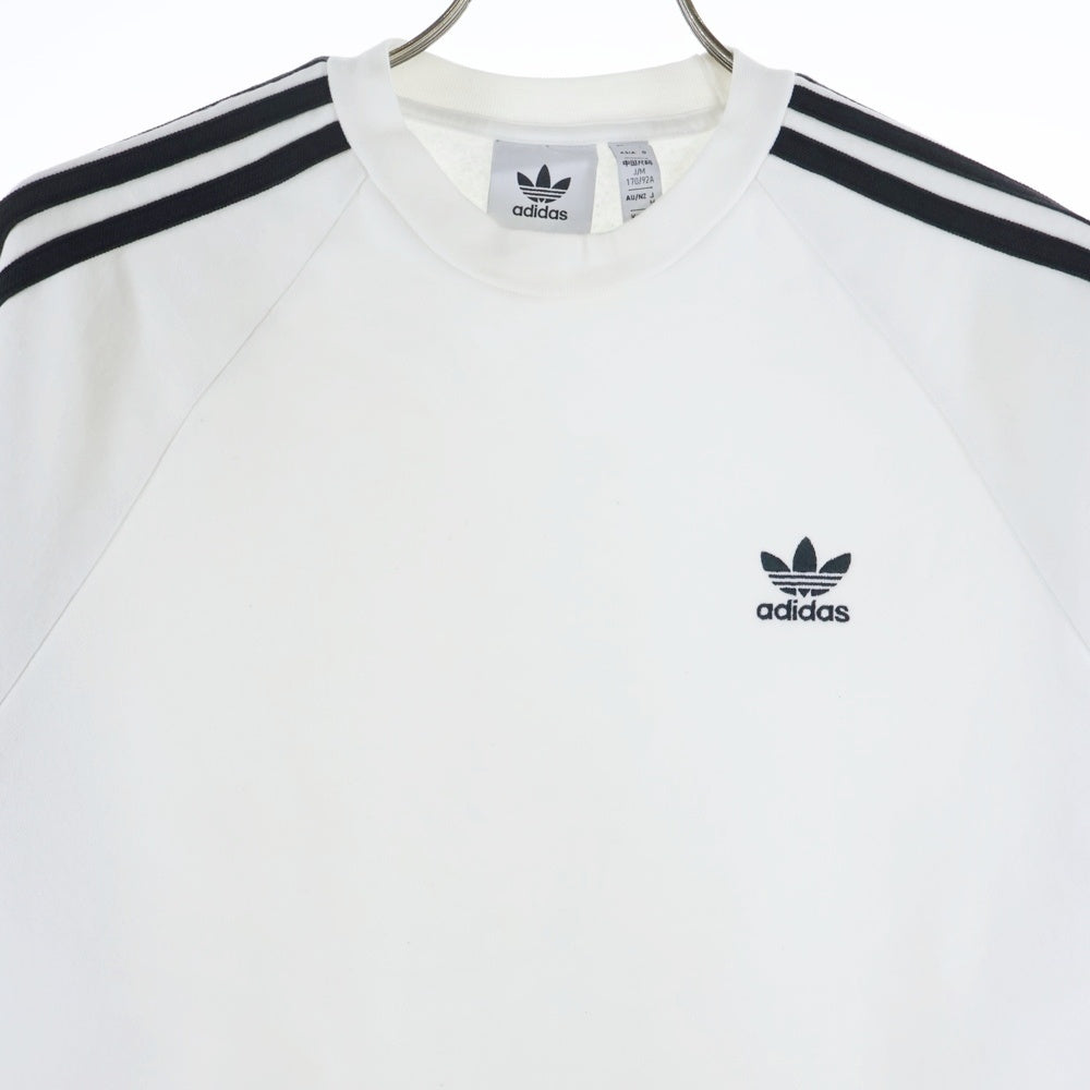 adidas(アディダス) Classics 3-Stripes Crew Sweatshirt クラシックス 3ストライプ クルー スウェットシャツ ホワイト