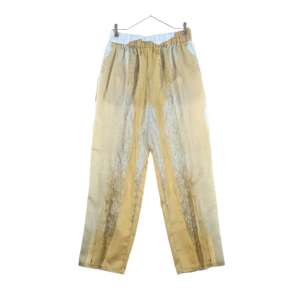 NO BRAND(ノーブランド) SEMOH セモー Graphic Pants グラフィック ワイドパンツ ベージュ