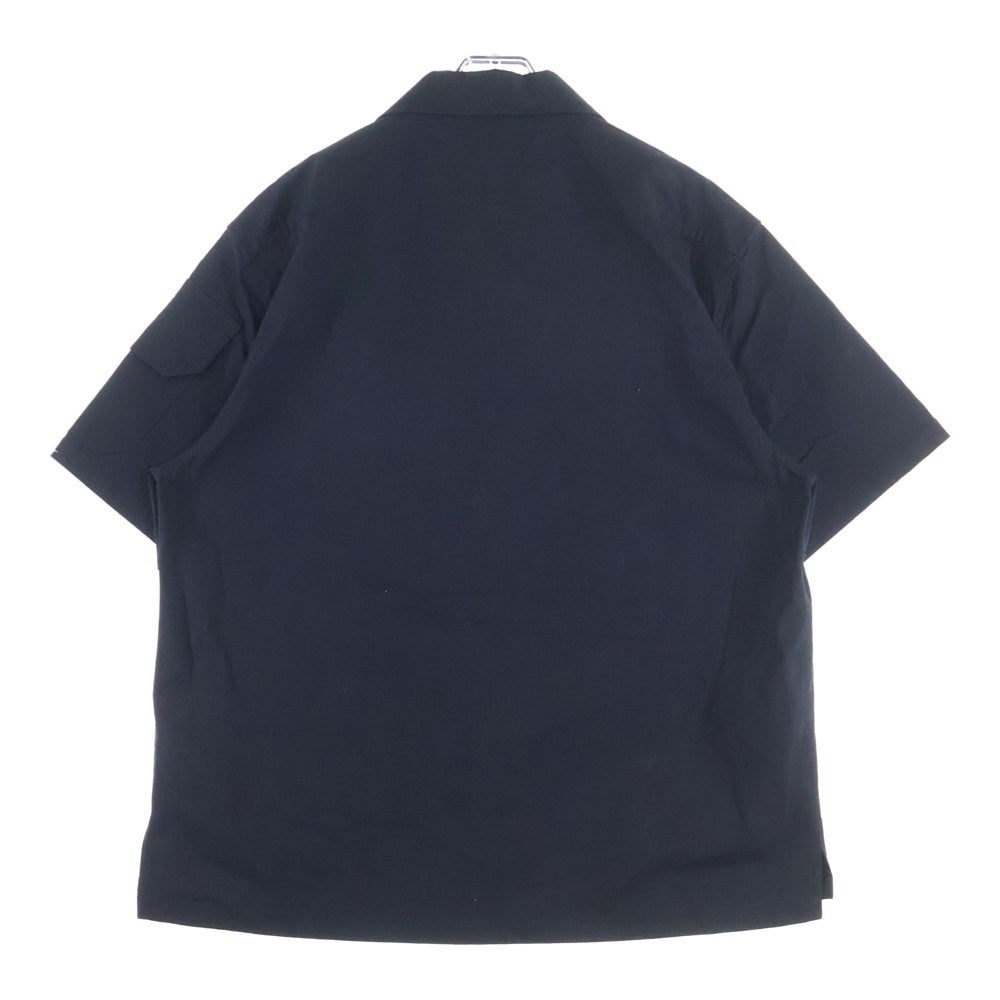 BOTTEGA VENETA(ボッテガヴェネタ) Over Size Shirts オーバーサイズ 開襟コットン半袖シャツ ブラック 666291 V08U0