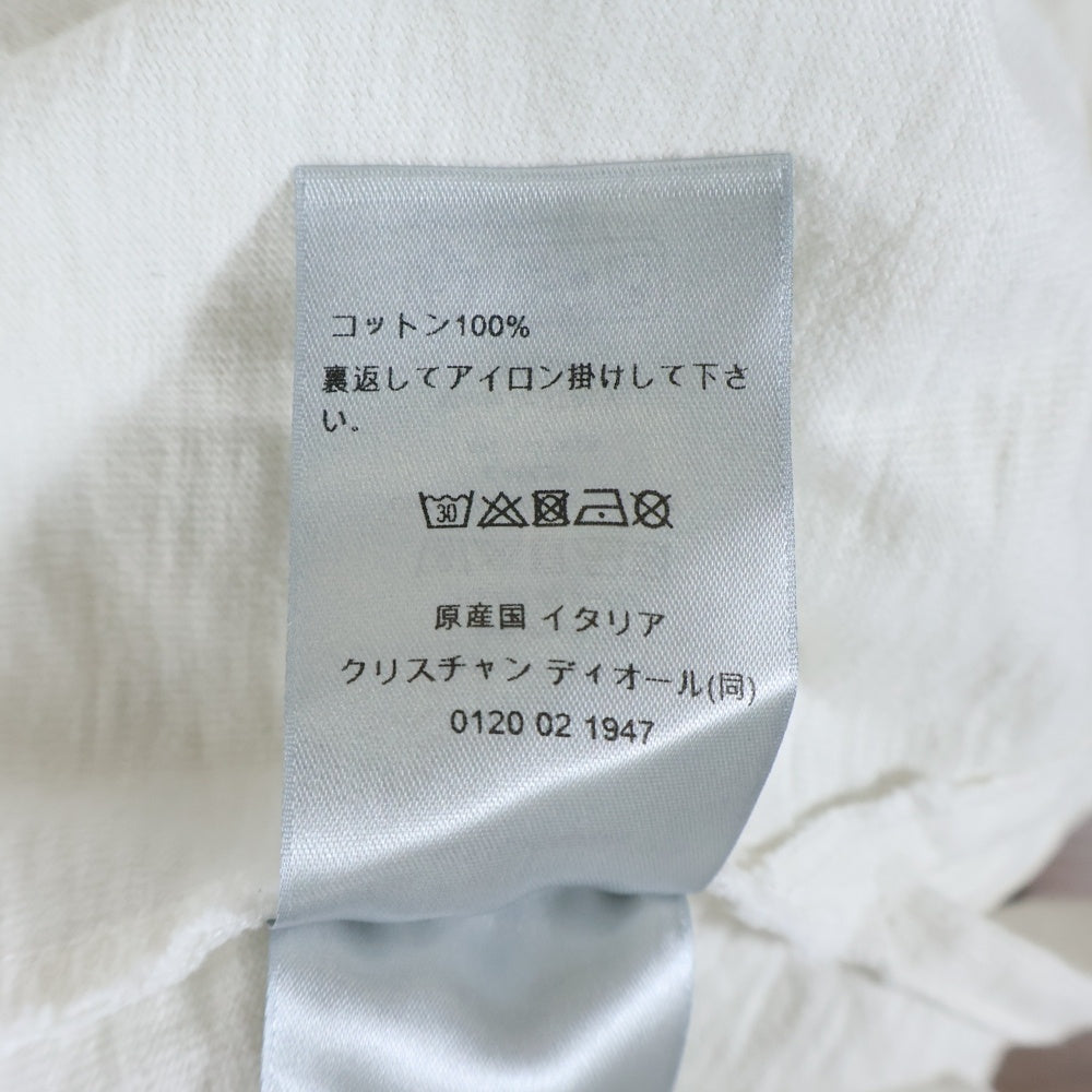 DIOR(ディオール) 23AW ダメージ加工リラックスフィット 半袖Tシャツ ホワイト 343J636A0849