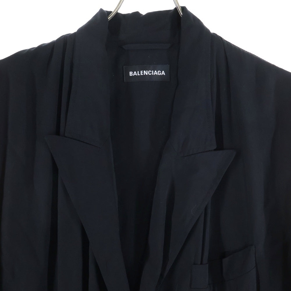 BALENCIAGA(バレンシアガ) Over Sized Shirts オーバーサイズ 長袖シャツ ブラック 647368 TFO02