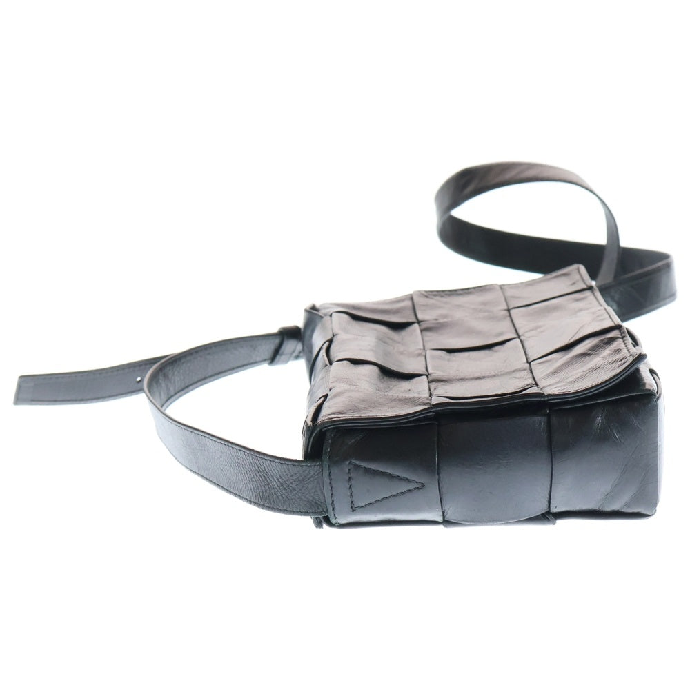 BOTTEGA VENETA(ボッテガヴェネタ) Cassette Cross Bag カセット ミニ クロスボディ ショルダーバッグ ブラック レディース