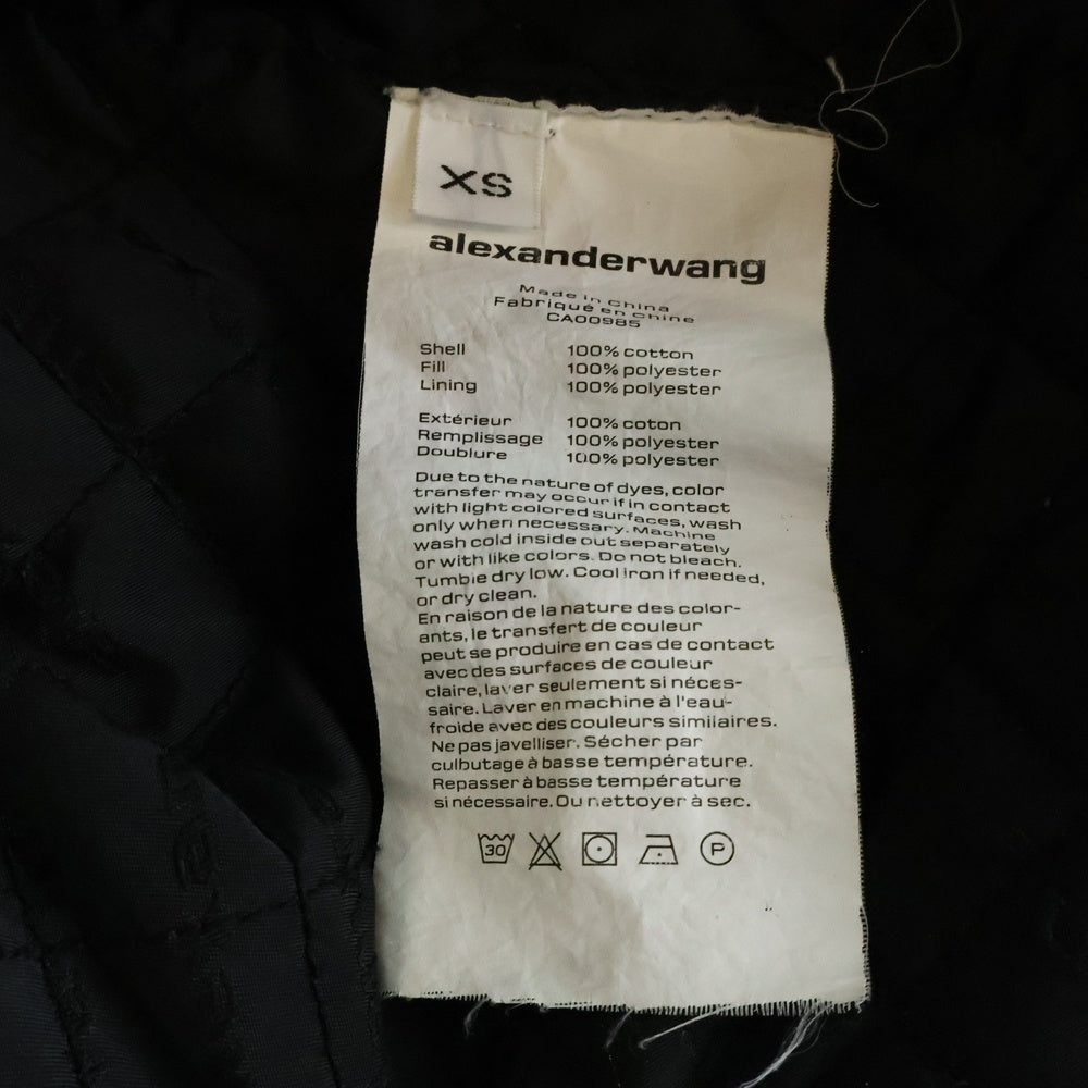 ALEXANDER WANG(アレキサンダーワン) Padded Denim Jacket 裏地キルティング オーバーサイズ デニムジャケット インディゴ