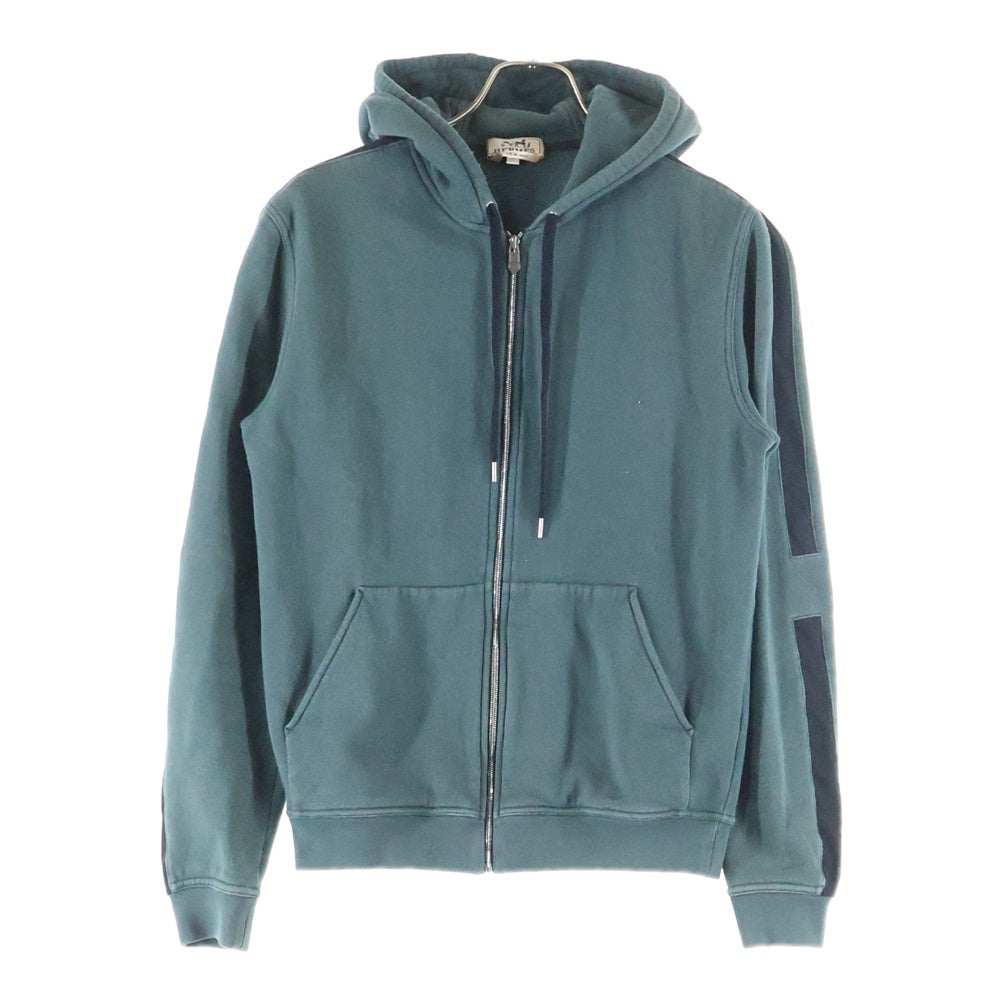 HERMES(エルメス) コットン スウェット ジップアップ パーカー グリーン