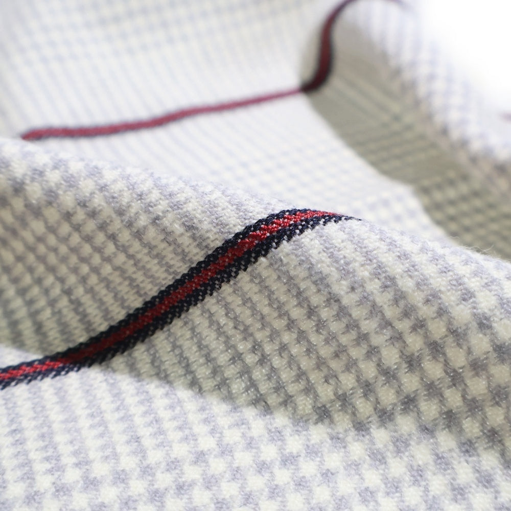 GUCCI グレー ストライプマフラー GUCCI(グッチ) ストライプ ウールマフラー グレー レディース