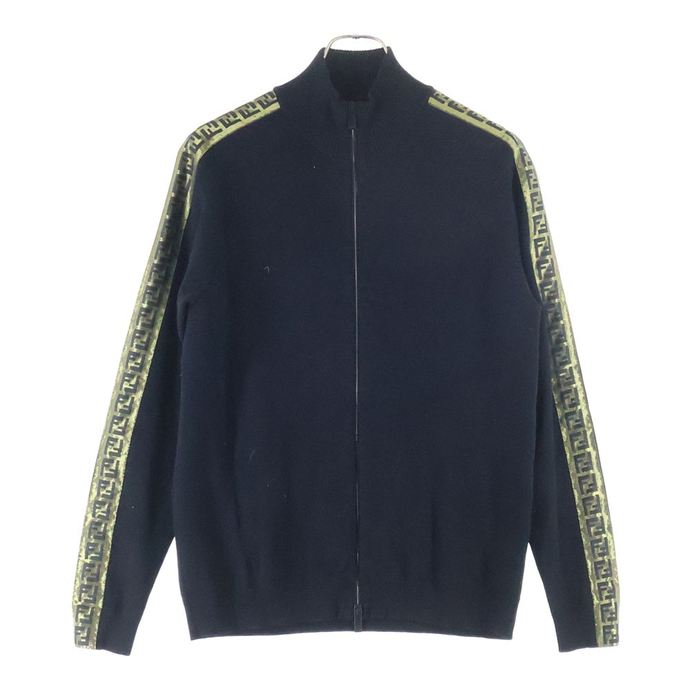 FENDI(フェンディ) WOOL TRACK JACKET ウールトラックジャケット FFサイドライン ブラック FAE532